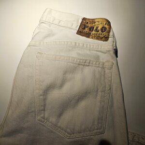 POLO RL Men's White Jeans 34 X 34 Straight